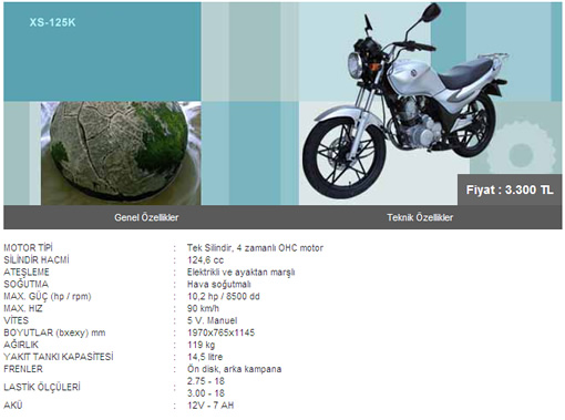 Sym Motor 125 cc Motorsiklet
